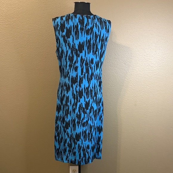 Oscar de la Renta Vibrant Blue Midi Dress - Picture 4 of 9